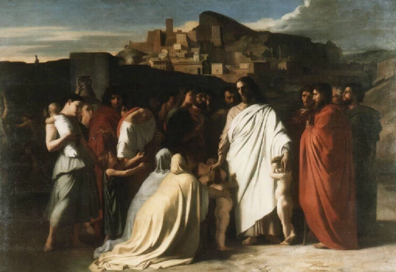 Hippolyte Flandrin - Gesù e i bambini. Bozzetto, Musée des Beaux, Arts, Lione